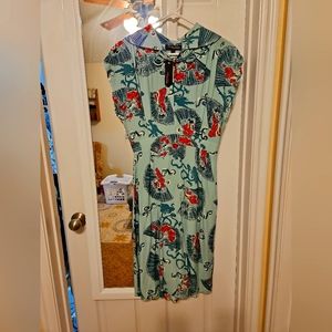 Trashy Diva Absinthe and Black Fan Dress